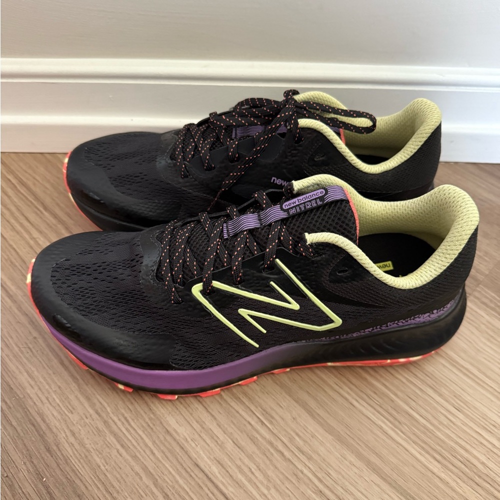 New Balance Black and Purple Athletic Shoes